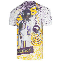 Minnesota Vikings Mitchell & Ness Randy Moss Retired Player Name & Number Burst T-Shirt