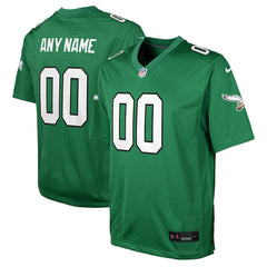 Philadelphia Eagles Nike Youth Alternate Custom Game Jersey