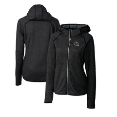 Baltimore Ravens Cutter & Buck Women's Helmet Logo Mainsail Sweater-Knit Full-Zip Hoodie
