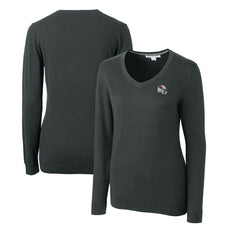 Arizona Cardinals Cutter & Buck Women's Helmet Logo Lakemont Tri-Blend V-Neck Pullover Sweater