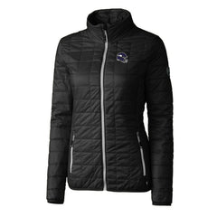 Minnesota Vikings Cutter & Buck Women's Helmet Logo Rainier PrimaLoft Eco Insulated Full-Zip Puffer Jacket