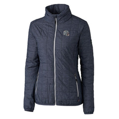 New England Patriots Cutter & Buck Women's Helmet Logo Rainier PrimaLoft Eco Insulated Full-Zip Puffer Jacket