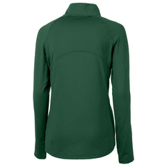 Green Bay Packers Cutter & Buck Women's Helmet Logo Adapt Eco Knit Stretch Recycled Half-Zip Pullover Top