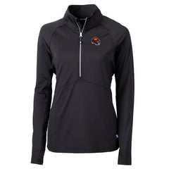 Washington Commanders Cutter & Buck Women's Helmet Logo Adapt Eco Knit Stretch Recycled Half-Zip Pullover Top