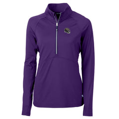 Baltimore Ravens Cutter & Buck Women's Helmet Logo Adapt Eco Knit Stretch Recycled Half-Zip Pullover Top