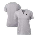 Jacksonville Jaguars Cutter & Buck Women's Helmet Logo DryTec Forge Stretch V-Neck Blade Top