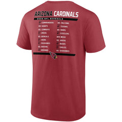Arizona Cardinals Fanatics Two-Pack 2023 Schedule T-Shirt Combo Set