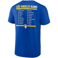 Los Angeles Rams Fanatics Two-Pack 2023 Schedule T-Shirt Combo Set