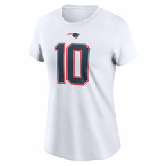 New England Patriots Nike Drake Maye Women's Player Name & Number T-Shirt