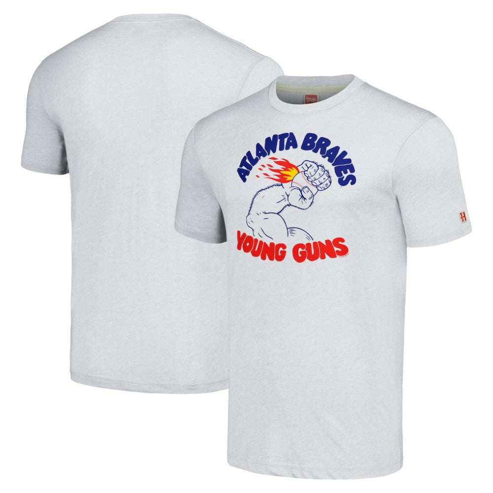 Atlanta Braves Homage Doodle Collection Young Guns Tri-Blend T-Shirt | MLB New