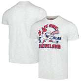 Cleveland Guardians Homage Doodle Collection We Are Cleveland Tri-Blend T-Shirt | MLB On Sale