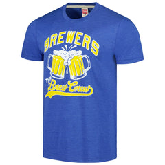 Milwaukee Brewers Homage Doodle Collection The Brew Crew Tri-Blend T-Shirt | MLB Discount