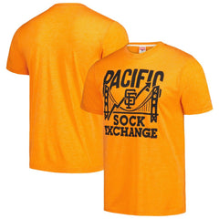 San Francisco Giants Homage Doodle Collection Pacific Sock Exchange Tri-Blend T-Shirt | MLB Discount