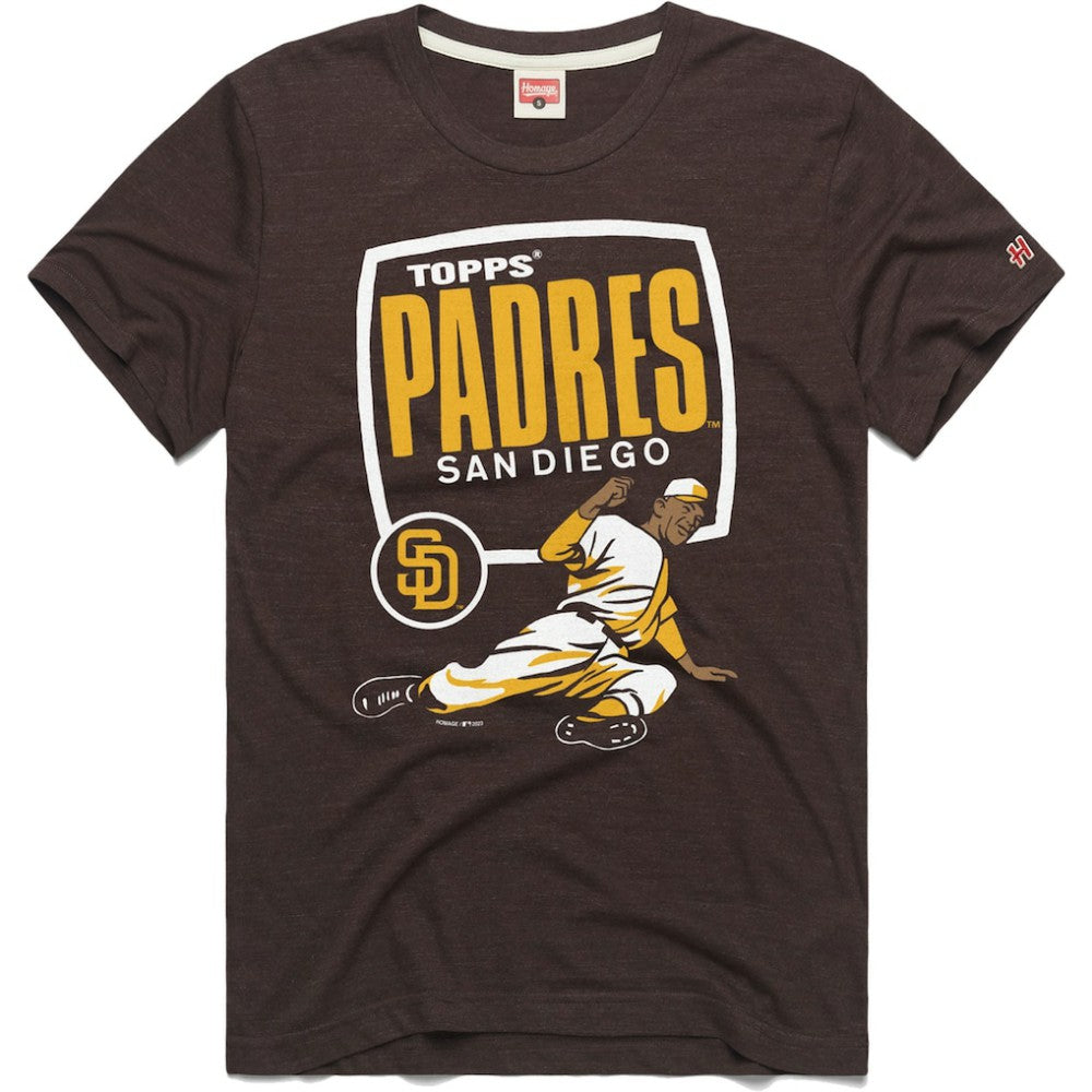 San Diego Padres Homage x Topps Tri-Blend T-Shirt | MLB New