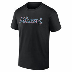 Miami Marlins Logo Athletic Wordmark T-Shirt | MLB Shop