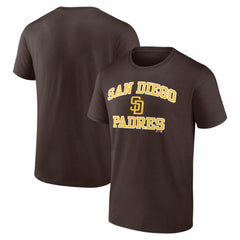San Diego Padres Logo Athletic Heart and Soul T-Shirt | MLB For sale