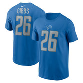 Detroit Lions Nike Jahmyr Gibbs 2023 NFL Draft First Round Pick Player Name & Number T-Shirt