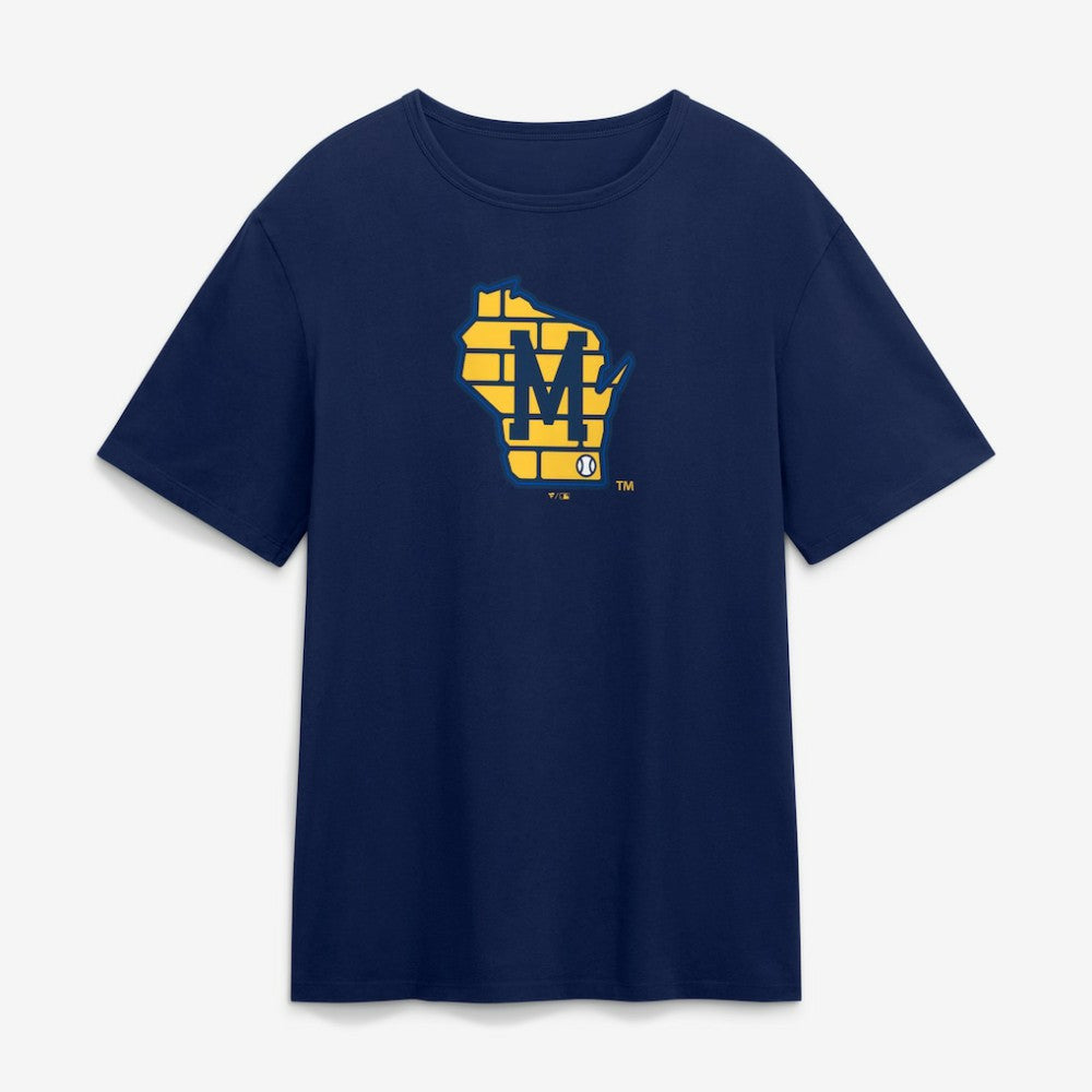 Milwaukee Brewers Fanatics Alternate Logo Legacy T-Shirt | MLB Shop