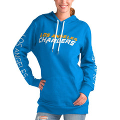 Los Angeles Chargers G-III 4Her by Carl Banks Women's Extra Inning Pullover Hoodie