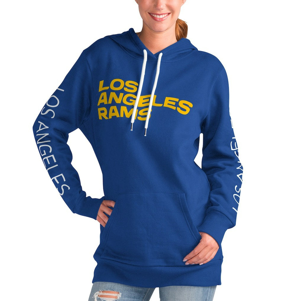 Los Angeles Rams G-III 4Her by Carl Banks Women's Extra Inning Pullover Hoodie
