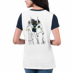 Seattle Seahawks G-III 4Her by Carl Banks Women's Fashion Illustration T-Shirt