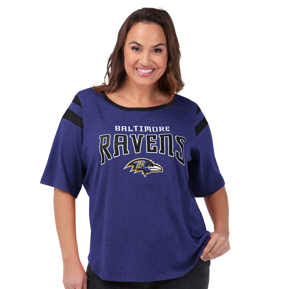 Baltimore Ravens G-III 4Her by Carl Banks Women's Plus Size Linebacker T-Shirt