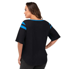 Carolina Panthers G-III 4Her by Carl Banks Women's Plus Size Linebacker T-Shirt