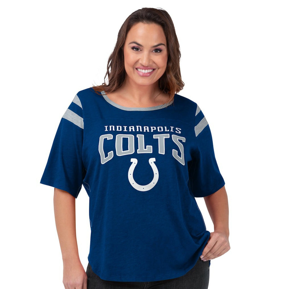 Indianapolis Colts G-III 4Her by Carl Banks Women's Plus Size Linebacker T-Shirt