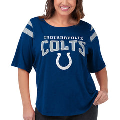 Indianapolis Colts G-III 4Her by Carl Banks Women's Plus Size Linebacker T-Shirt