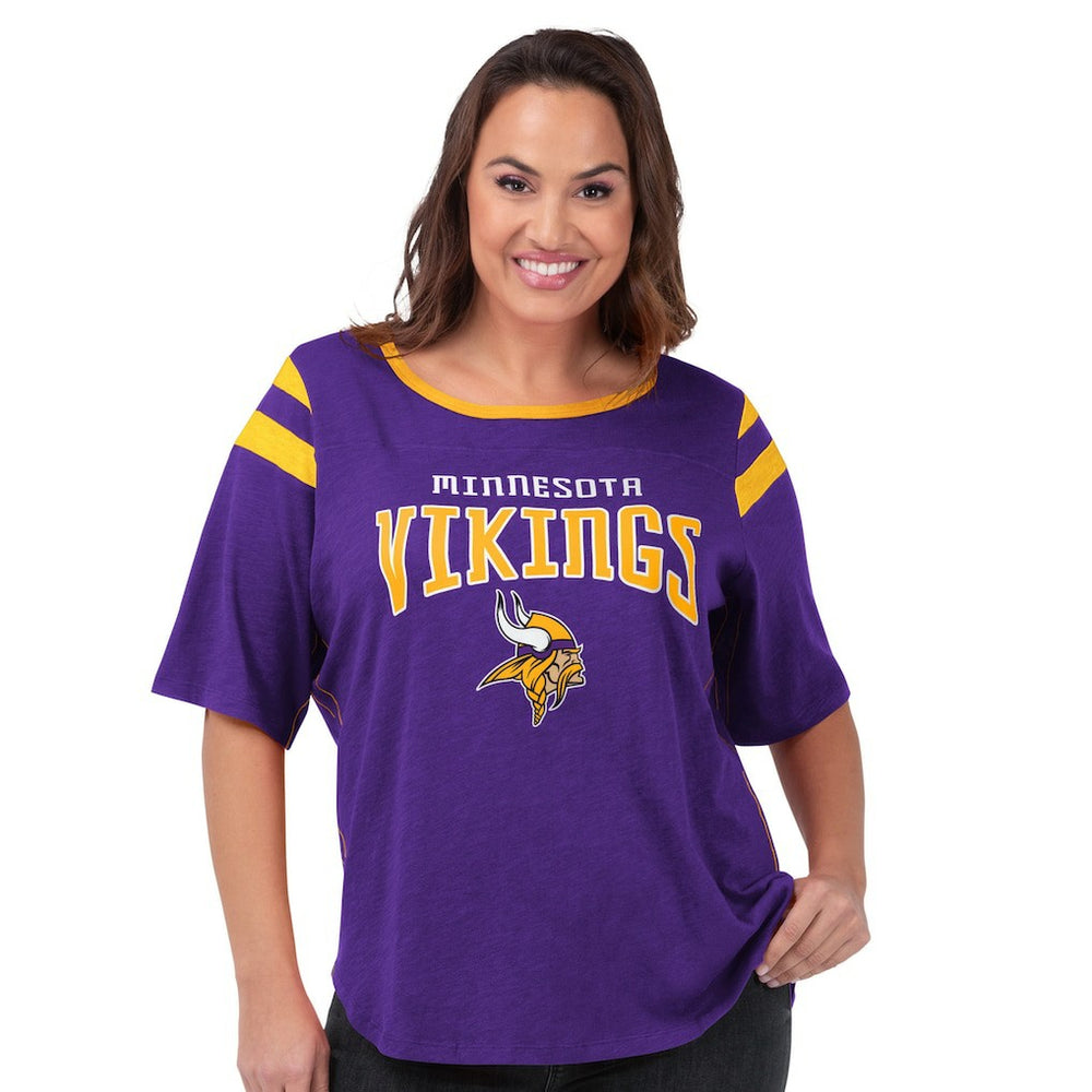Minnesota Vikings G-III 4Her by Carl Banks Women's Plus Size Linebacker T-Shirt