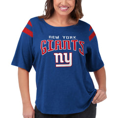 New York Giants G-III 4Her by Carl Banks Women's Plus Size Linebacker T-Shirt