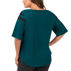 Philadelphia Eagles G-III 4Her by Carl Banks Women's Plus Size Linebacker T-Shirt