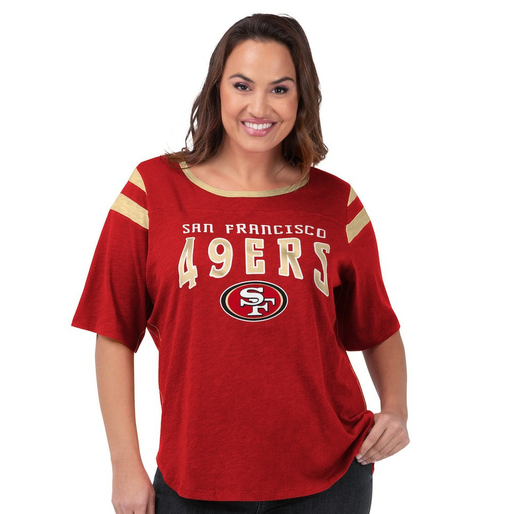 San Francisco 49ers G-III 4Her by Carl Banks Women's Plus Size Linebacker T-Shirt