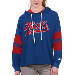 Buffalo Bills Starter Women's Bump And Run Long Sleeve Hoodie T-Shirt