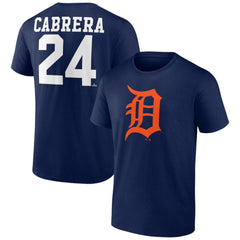 Miguel Cabrera Detroit Tigers Player Icon Name & Number T-Shirt | MLB Discount