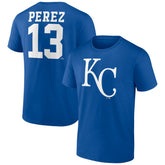 Salvador Perez Kansas City Royals Player Icon Name & Number T-Shirt | MLB Outlet