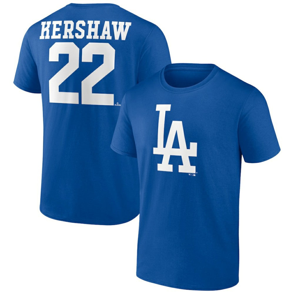 Clayton Kershaw Los Angeles Dodgers Player Icon Name & Number T-Shirt | MLB Near me