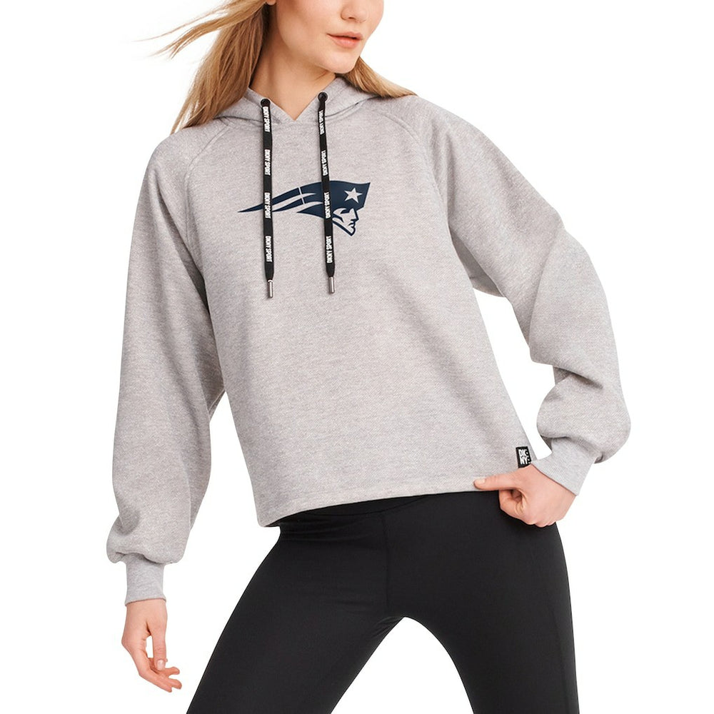 New England Patriots DKNY Sport Women's Debbie Dolman Raglan Pullover Hoodie