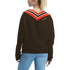 Cleveland Browns Tommy Hilfiger Women's Heidi Raglan V-Neck Sweater