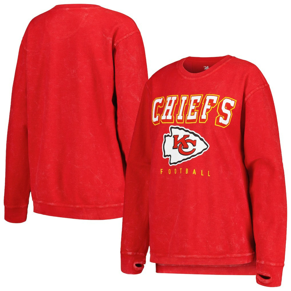 Kansas City Chiefs G-III 4Her by Carl Banks Women's Comfy Cord Pullover Sweatshirt