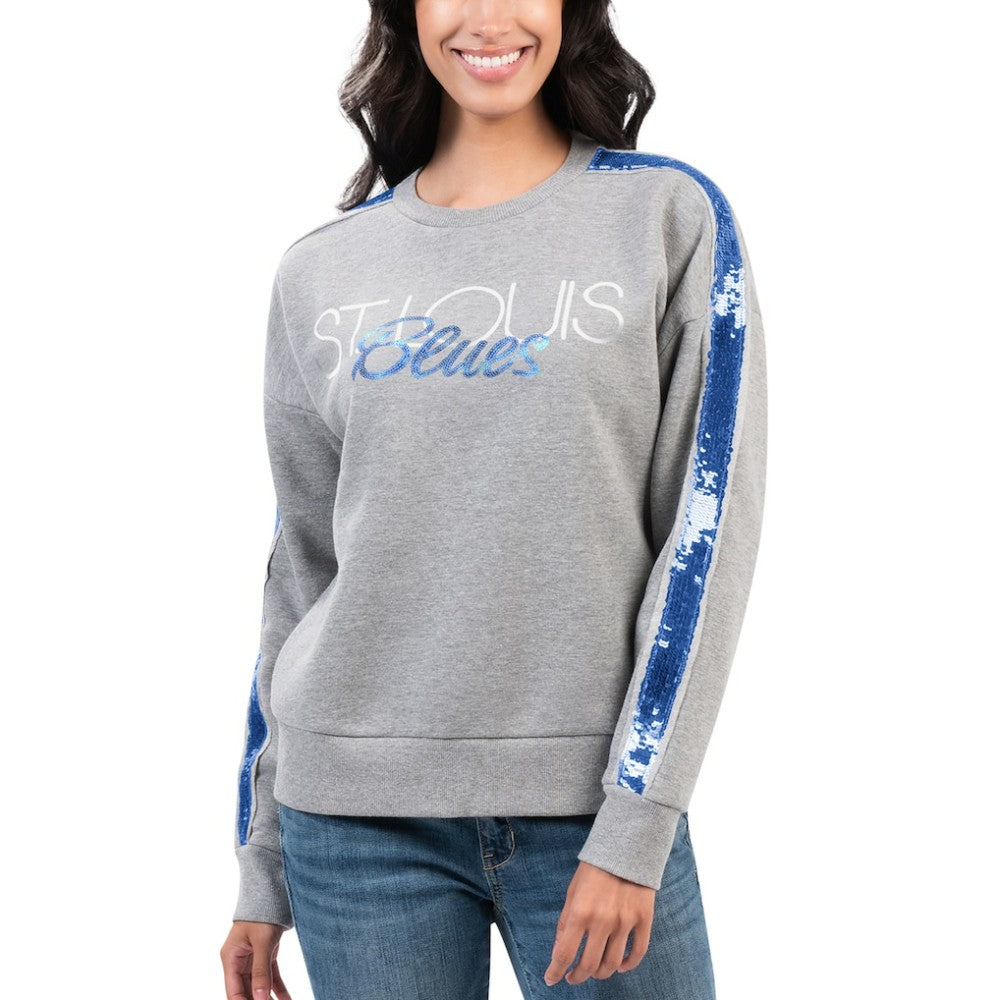 St. Louis Blues G-III 4Her by Carl Banks Women's Penalty Box Pullover Sweatshirt Discount