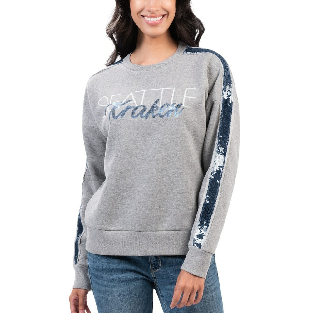 Seattle Kraken G-III 4Her by Carl Banks Women's Penalty Box Pullover Sweatshirt Sale