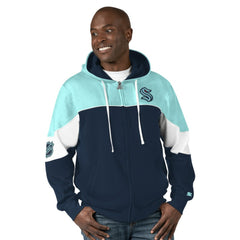 Seattle Kraken Starter Power Forward Full-Zip Hoodie Sale
