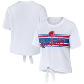 Colorado Avalanche WEAR by Erin Andrews Women's Front Knot T-Shirt Online