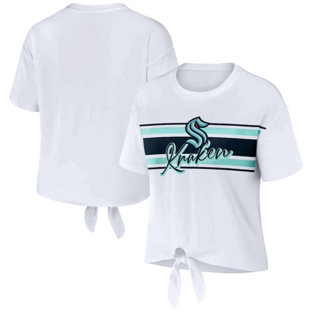 Seattle Kraken WEAR by Erin Andrews Women's Front Knot T-Shirt Online