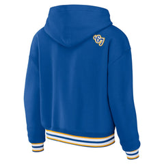 St. Louis Blues WEAR by Erin Andrews Women's Lace-Up Pullover Hoodie Sale