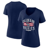 Colorado Rockies Women's Americana Team V-Neck T-Shirt | MLB US
