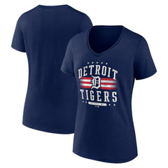Detroit Tigers Women's Americana Team V-Neck T-Shirt | MLB Shop