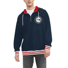 New England Patriots Tommy Hilfiger Aaron Quarter-Zip Hoodie