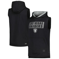 Las Vegas Raiders MSX by Michael Strahan Marathon Sleeveless Pullover Hoodie